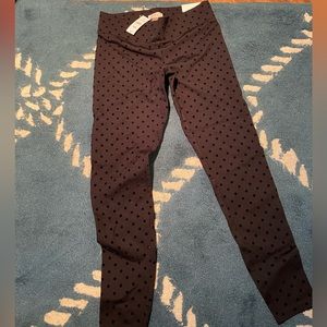 NWT LOFT velvet dot leggings